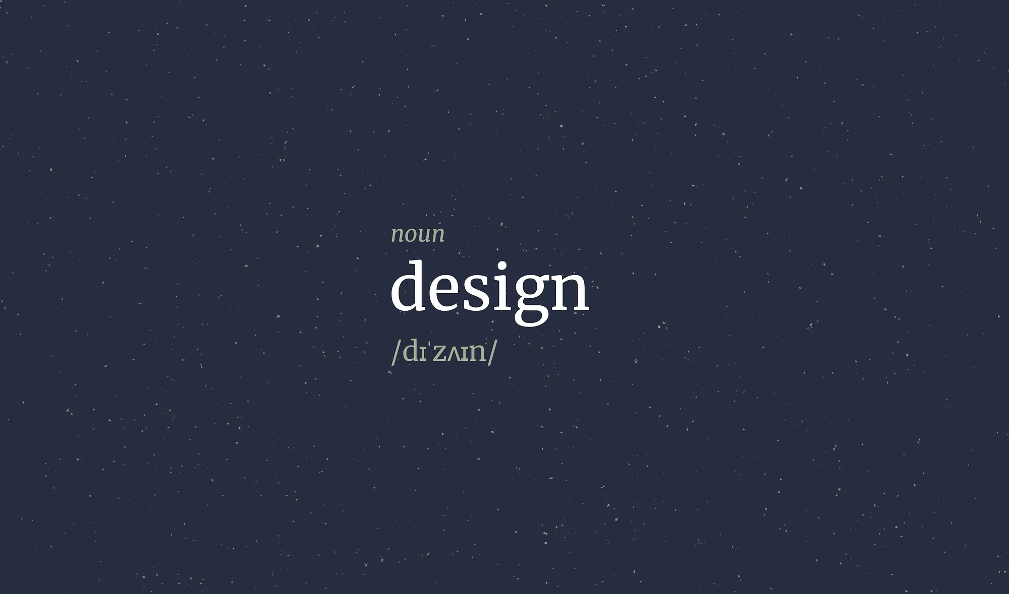 Meditation on Design as a Way of Thinking