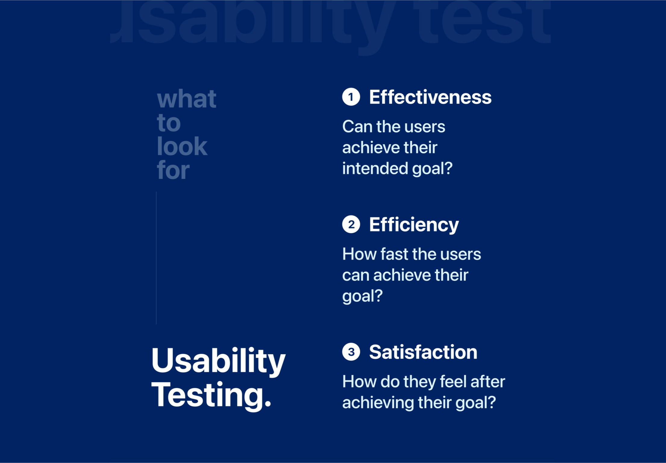 Usability testing - What it is, When to do it, and What to look for